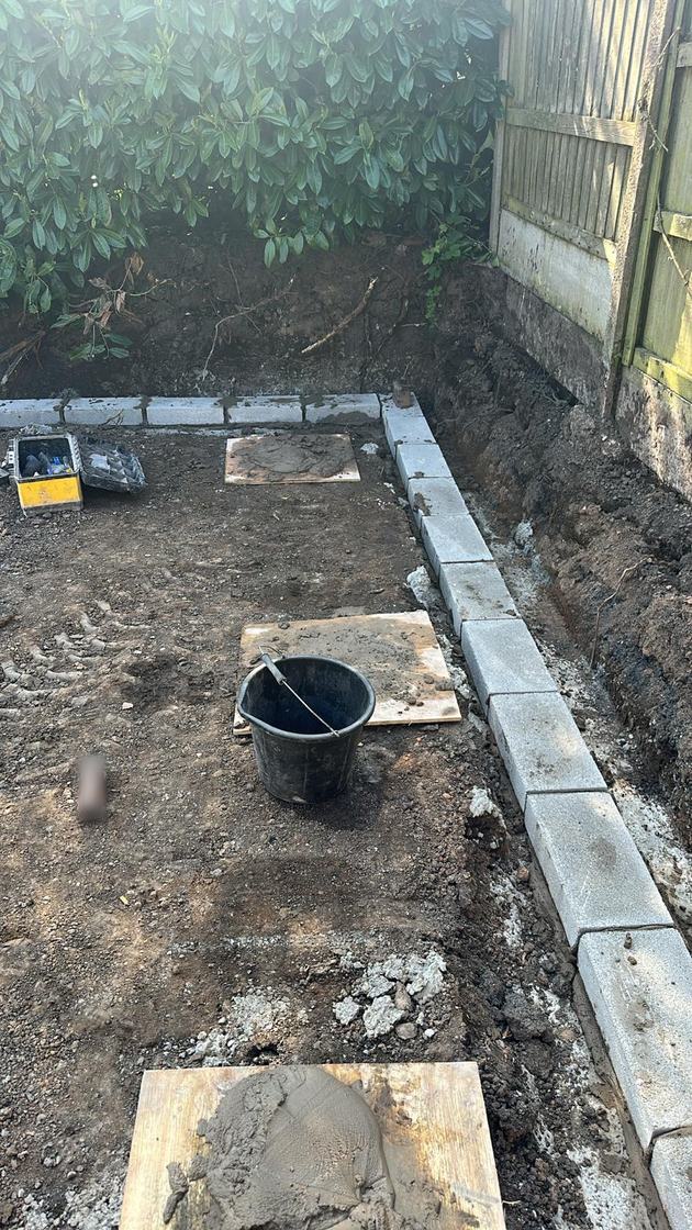 Garden landscaping by Staff4dshire Properties