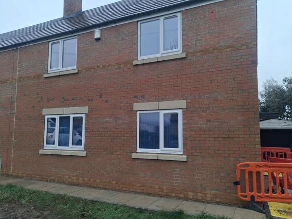 Completed brickwork to a semi-detached house – Staff4dshire Properties