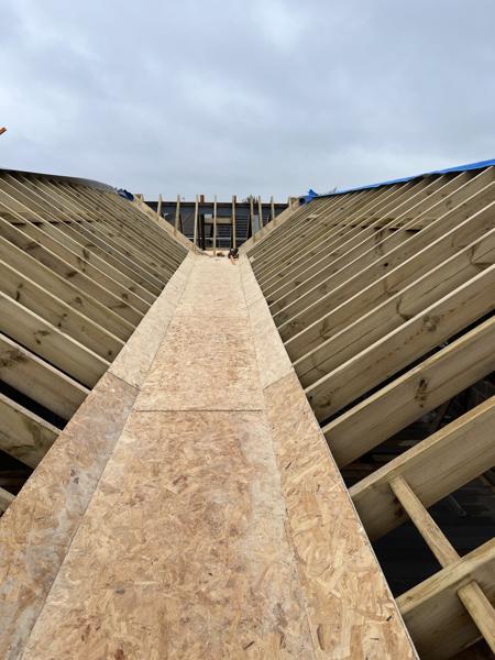 Re-roof with lead valleys and chimney flashings – Staff4dshire Roofing Specialists