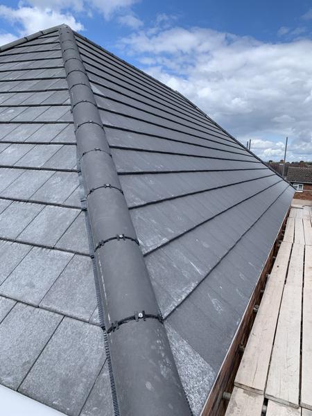 New hipped tile roof on a new build – Staff4dshire Roofing Specialists