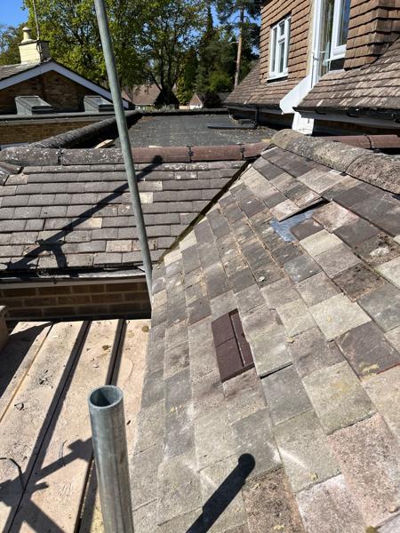 Plain clay tile roof and flat roof abutment – Staff4dshire Roofing Specialists